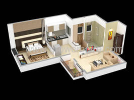 1 BHK, Residential Apartment in Gulmohar Heights at Akurdi - image