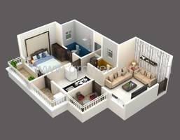 1 BHK, Residential Apartment in Silver Nest at Gokulnagar - image
