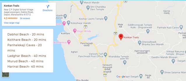 Konkan Trails Location Map