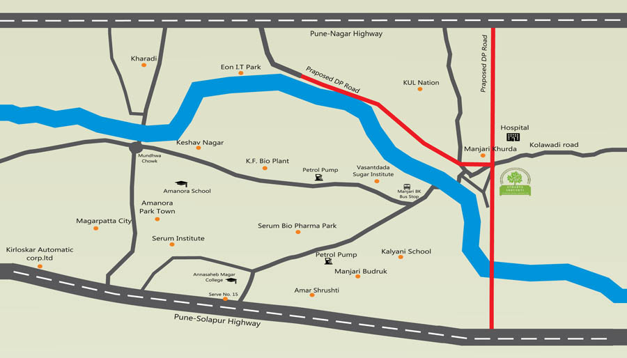 Atharva Shrushti Location Map