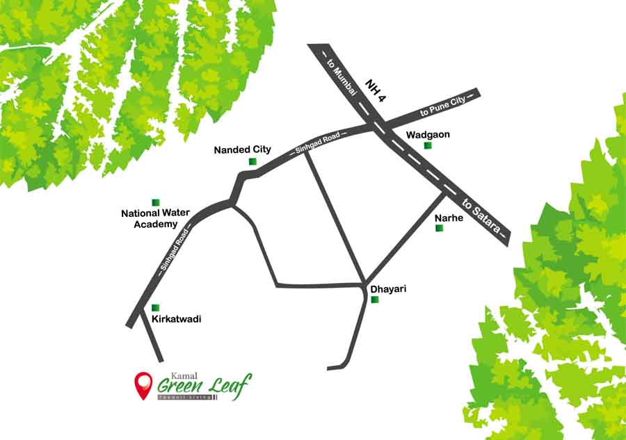 Kamal Green Leaf Location Map