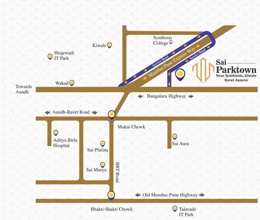 Sai Parktown Location Map