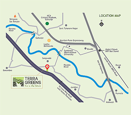 Terra Greens Location Map