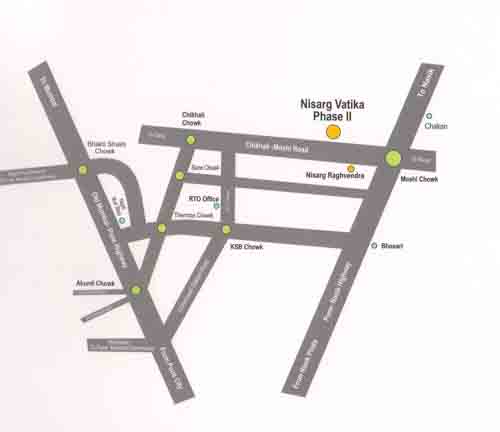 Nisarg Vatika Phase II Location Map