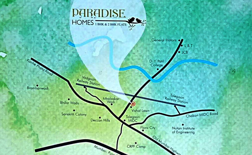 Paradise Home Location Map