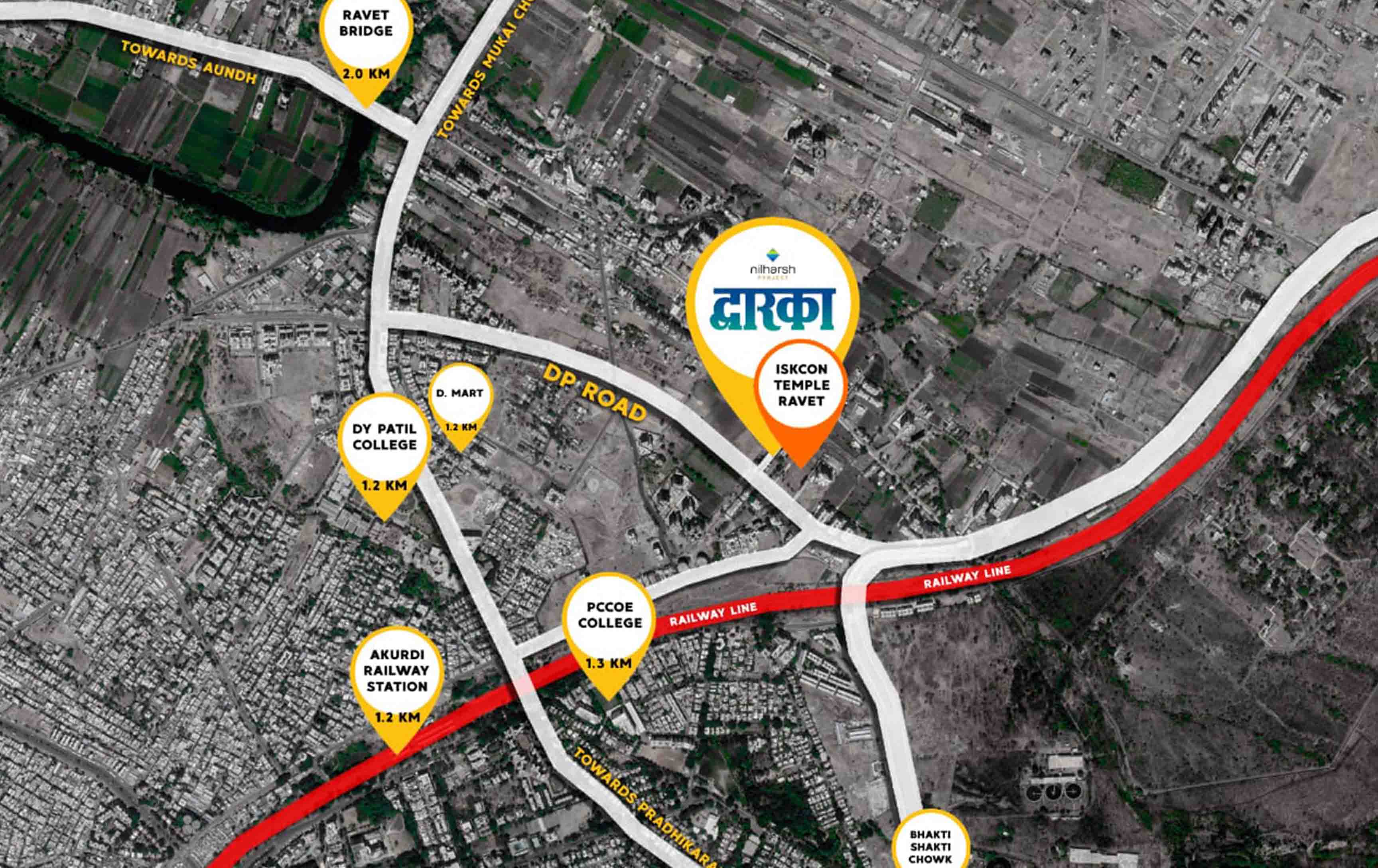 Nilharsh Dwarka Location Map