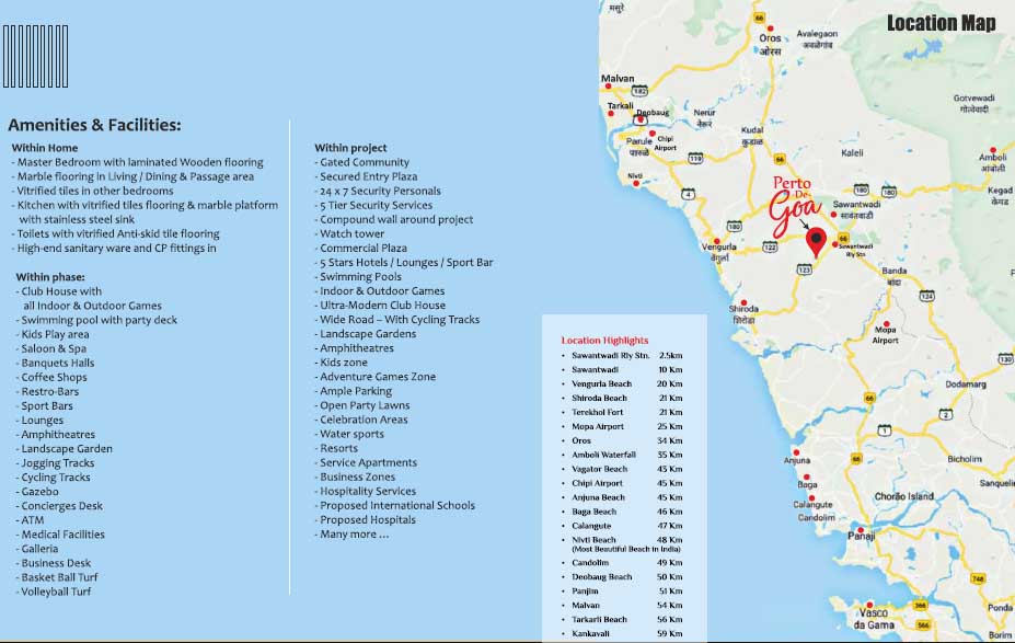 Perto De Goa Location Map