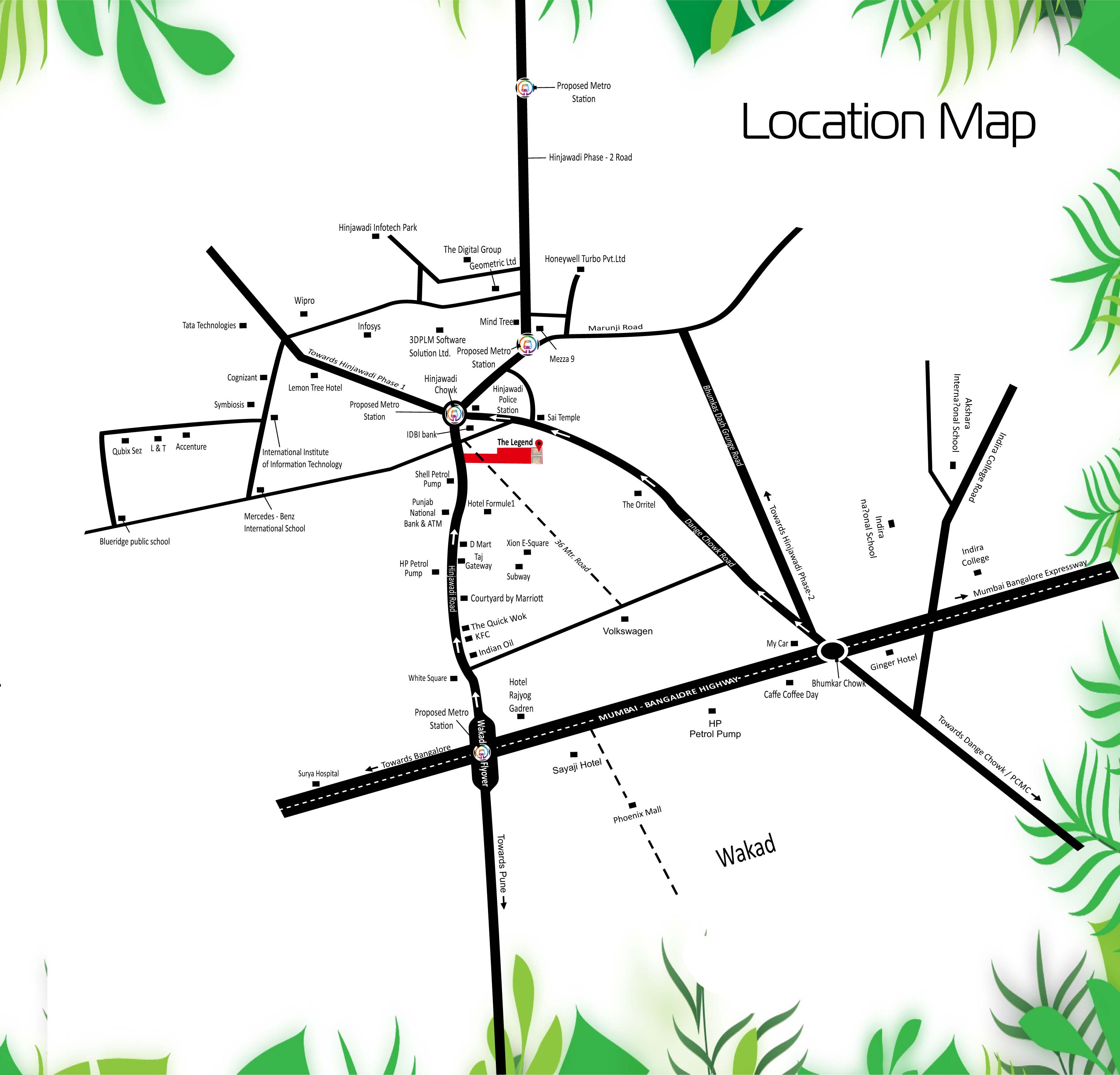 The Legend Location Map