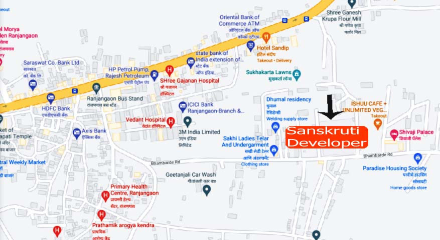 Hindavi Park Location Map