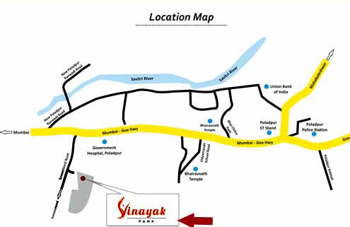 Vinayak park Location Map